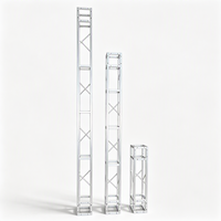 Structure de treillis circulaire portable et pliable en aluminium et acier, 200x200mm, conception modulaire, capacité de charge 500kg pour expositions scéniques