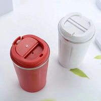 Mug à café de bureau isotherme en acier inoxydable carré classique personnalisé, gobelet de voyage fin avec gravure au laser