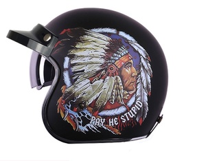 Casco Abierto 3/4 de Fábrica, Estilo Vintage, Material ABS, Casco de Motocicleta con Certificación DOT, Nuevo - Product Image 2