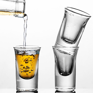 Customized Logo Mini Plstic Shot Glass With Thick Bottom Custom Shot Glasses Set