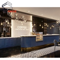 Coffee shop cafe mobili bancone bar in legno cafe tavoli e sedie commercio all'ingrosso di caffè di design