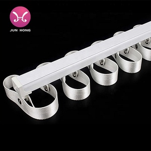 Estilo tradicional para el juego de rieles de cortina <span class=keywords><strong>Silent</strong></span> <span class=keywords><strong>Gliss</strong></span>, extrusión de aluminio del fabricante, diseño de pliegue ondulado en S - Product Image 5