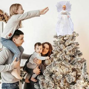 2024 vente chaude décorations de noël belle fée ange arbre Topper <span class=keywords><strong>sapin</strong></span> noël décor à la maison - Product Image 6