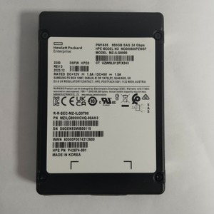 P42574-001 H-P-E PM1655 800GB SAS 24Gbps SSD MZILG800HCHQ-00AH3 อินเทอร์เฟซ SAS รองรับการถ่ายโอนข้อมูลความเร็วสูงเพื่อประสิทธิภาพที่ดีขึ้น - Product Image 1
