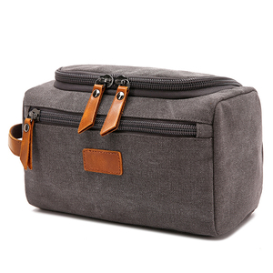 Hot Sell <strong>Mens</strong> Gift Travel Cosmetic <strong>Bag</strong> Large Capacity <strong>Mens</strong> Grooming Shaving Dopp Kit Vintage Zipper Canvas Toiletry <strong>Bag</strong> for <strong>Men</strong> - Product Image 1