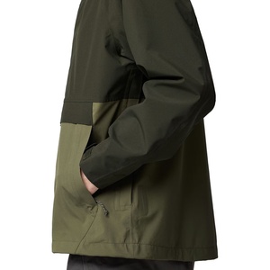 OEM Custom Winter Men's Waterproof Stand Collar Anorak Windbreaker <strong>Jacket</strong> Ultra Light Packable <strong>Pullover</strong> <strong>Rain</strong> <strong>Jacket</strong> for Trail - Product Image 3