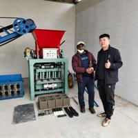 Machine à fabriquer des briques Hopper 4-35B / Faible investissement, retour sur investissement rapide, production continue, cycle de 35 secondes, moules multiples interchangeables