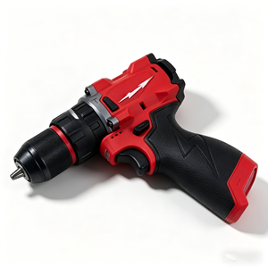 Taladro Inalámbrico M12 sin Escobillas, Caja de Cambios Metálica Roja y Negra, Taladro Eléctrico Inalámbrico para Construcción y Reparaciones Domésticas, INR18650 1300mAh - Product Image 4