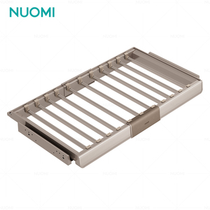 NUOMI VIOLET Pro Garde-robe Accessoires Tiroir Glissière <span class=keywords><strong>Placard</strong></span> Organisateur Fermeture Douce Pull Out Porte-Pantalon <span class=keywords><strong>Pour</strong></span> Meubles De Chambre À Coucher - Product Image 4