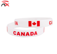Bracelet drapeau espagnol taille personnalisée Bracelet de football mondial 2026 Bracelet en silicone drapeau national espagnol
