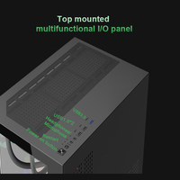 High Airflow MicroATX Gaming Case 360mm AIO Support 380mm GPU 0.5mm SPCC Tempered Glass Side Panel PC Computer Chassis