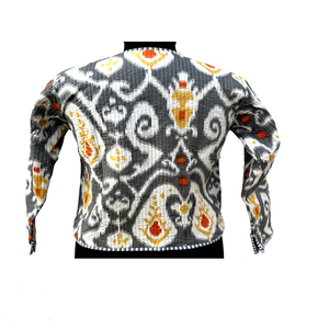 Veste en polaire réversible pour femme à motif floral imprimé coloré, manteau d'hiver court avec doublure en coton respirant - Excellent prix - Product Image 5