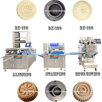 Lignes de production de machines à fabriquer des maamoul et des gâteaux de lune en acier inoxydable de qualité alimentaire durable, pour la préparation de biscuits fourrés aux dattes