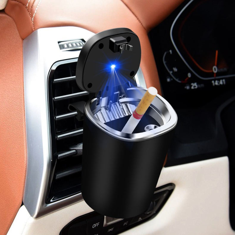 Scrumieră / mini coș auto cu LED