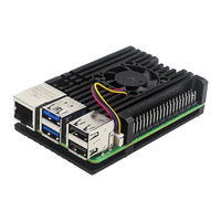Casing Logam Aluminium Alloy Armor Shell Raspberry Pi 5 dengan Pendingin Pasif dan Kipas PWM Opsional untuk Rpi 5