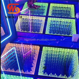 SMOOTH Luxurious Wedding Stage LED Dance Floors Infinity <b>Mirror</b> <b>Panel</b> Dance Floor for Wedding Party - Product Image 6