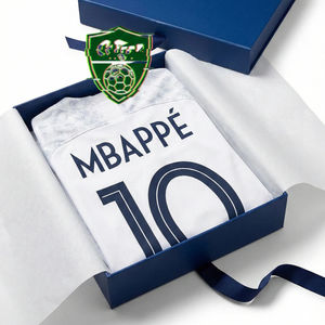 Uniforme de Fútbol Neymar Santos, Jersey <span class=keywords><strong>Real</strong></span> <span class=keywords><strong>Madrid</strong></span> Mbappe Ronaldo, 100% Poliéster, Absorbe la Humedad, Secado Rápido, Transpirable - Product Image 1