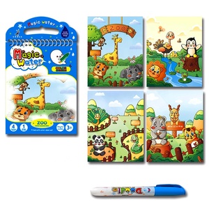 Custom Magic Water Pen Colouring Libros Drawing Manga Comic Story Book Set For Kids