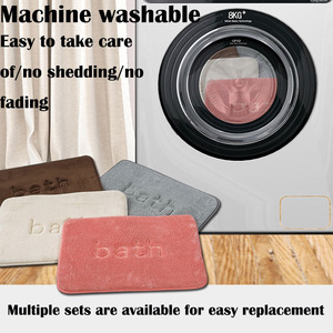 Tùy chỉnh in phong cách hiện đại tắm <span class=keywords><strong>mat</strong></span> chống TRƯỢT THẤM sàn phòng tắm <span class=keywords><strong>Mat</strong></span> làm bằng polyester Máy làm Cashmere cảm thấy - Product Image 4