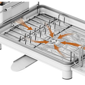 Estante <span class=keywords><strong>de</strong></span> secado <span class=keywords><strong>de</strong></span> platos <span class=keywords><strong>de</strong></span> placa <span class=keywords><strong>de</strong></span> acero inoxidable, <span class=keywords><strong>escurridor</strong></span> <span class=keywords><strong>de</strong></span> platos con capacidad, <span class=keywords><strong>escurridor</strong></span> <span class=keywords><strong>de</strong></span> vasos, organizador <span class=keywords><strong>de</strong></span> <span class=keywords><strong>cubiertos</strong></span> <span class=keywords><strong>colgante</strong></span>, almacenamiento - Product Image 6