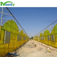 Serre multi-spans en polycarbonate ondulé tropical pour ferme/laboratoire/agriculture/commercial