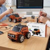 WeeeBot-Mini Kit de Hardware de Vapor Escolar, Kit Educativo de Robot Programable para Rascar para Niños, Kits de Robótica DIY para Aprendizaje
