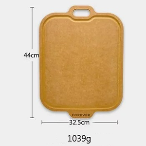 Tabla de cortar beige de 44 cm, material de calidad alimentaria para carne, verduras y frutas - Product Image 6