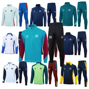 Calidad tailandesa 2025 2026 equipo nacional nueva temporada chaqueta de fútbol con pantalones cremallera completa manga larga ropa deportiva uniforme de fútbol - Product Image 6