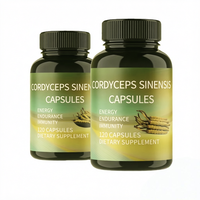 Cápsulas de Gel Suave de Cordyceps Sinensis 500mg, Extracto Natural para Aumentar la Energía, Suplemento para Mujeres, 60 Cápsulas, Fabricante OEM COREAL