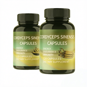 Capsules molles d'extrait de Cordyceps Sinensis 500mg OEM d'usine, complément naturel pour femmes, 60 unités, non destiné aux femmes enceintes - Product Image 1