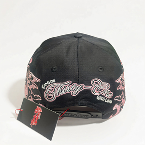 Casquettes de sport en popeline dobby brodée de qualité supérieure, style Rude Awakening, en daim, nouvelle collection originale, visière incurvée, noires, Gorras 100% coton - Product Image 4