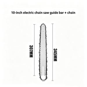 Kit de chaîne de guidon de 1/4 pouce pour scie électrique de 4/6/8/10 pouces, guide-chaîne, chaîne de scie, plaque de chaîne de scie à <span class=keywords><strong>batterie</strong></span> au lithium - Product Image 4