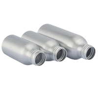 Bouteille de pulvérisation de cosmétiques en aluminium haut de gamme bouteille en métal de qualité supérieure avec pompe pour cosmétiques
