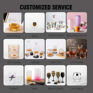 Verres à vin décoratifs multicolores pour bar à domicile, verres à cocktail en cristal à pied avec logo personnalisé, papillon coloré en relief - Product Image 6