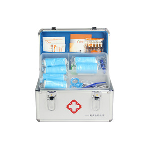 El botiquín de primeros auxilios estándar industrial incluye suministros de emergencia estándar nacional Caja de medicamentos corporativa Kit de rescate - Product Image 1