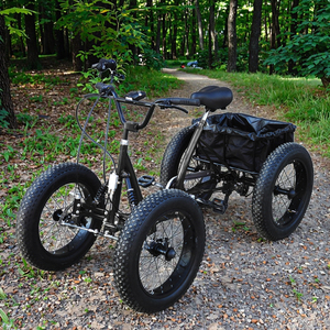 NUEVA <span class=keywords><strong>Bicicleta</strong></span> Todoterreno LIAO 2025 de 20 Pulgadas <span class=keywords><strong>con</strong></span> Cuatro <span class=keywords><strong>Ruedas</strong></span> y Neumáticos Anchos, Pedales para una Pedalada Suave en Aventuras de Cuatro <span class=keywords><strong>Ruedas</strong></span> - Product Image 1