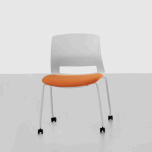 เก้าอี้พลาสติกแบบซ้อนสีดำสำหรับอ่านหนังสือในห้องดีไซน์ดั้งเดิมที่ได้รับความนิยมมากที่สุดมีโลโก้แบบกำหนดเอง - Product Image 6