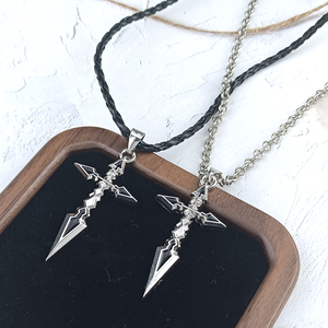 Collier Fate Stay Night, collier avec pendentif croix Fate Zero Saber <span class=keywords><strong>Emiya</strong></span> pour femmes et hommes, accessoires, bijoux manga, cadeau - Product Image 1