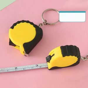 Mètre Ruban Promotionnel Portable Mini en Acier avec Porte-clés 1M, Mètre Ruban Cadeau Enveloppé de Caoutchouc PRT avec Logo Personnalisé - Product Image 2