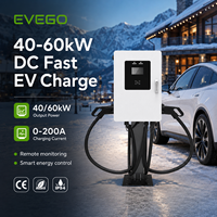 EVEGO OCPP 2.0.1 Estaciones de Carga Comerciales de CC para Vehículos Eléctricos de Nueva Energía, Montaje en Pared, IP55, CCS1 CCS2, Cargador Rápido para Vehículos Eléctricos de 60kW
