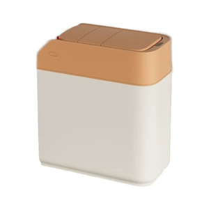 12L coperchio scorrevole Smart pattumiera in plastica intelligente <span class=keywords><strong>bidone</strong></span> della spazzatura con aspirazione che appoggia il sacco della spazzatura per uso ufficio cucina bagno - Product Image 1