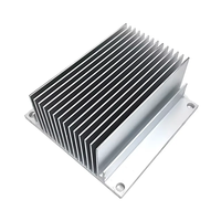 Services d'usinage CNC dissipateur thermique à ailettes traité extrudé en aluminium extrudé personnalisé