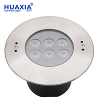 Lumière de piscine souterraine étanche IP68 316SS 6W RVB LED avec conception encastrée par contrôleur DMX pour piscines extérieures