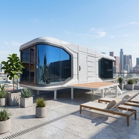Vente Flash : Maison Modulaire Préfabriquée en Acier Léger, Capsule Spatiale, Villa Moderne, Tiny House Écologique
