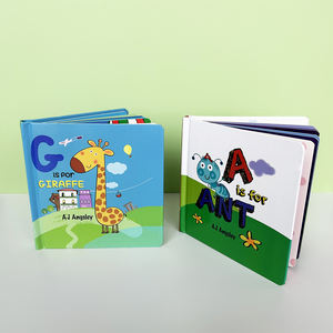 Livre cartonné pour enfants personnalisé en usine, avec des mots <span class=keywords><strong>anglais</strong></span> ABC colorés, fabriqué en carton ondulé offset - Product Image 4