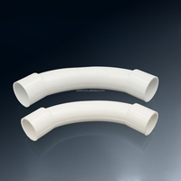 Codo de PVC rígido para conducto, protector de cables, sin halógenos, resistente al fuego y al calor
