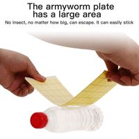 Trampa para Moscas Adhesiva Amarilla, Lámpara Trampa para Moscas, Tabla Adhesiva para Trampas de Hormigas, Termitas y Polillas para el Control de Plagas