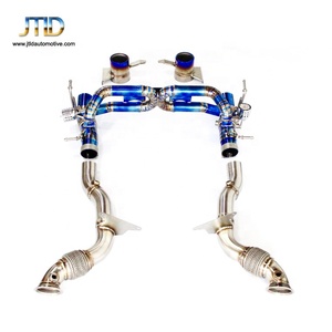 Made in China alte prestazioni full sistema di scarico downpipe di scarico e tubo di scarico in lega di titanio valvetronic catback per La Ferrari <span class=keywords><strong>488</strong></span> - Product Image 1