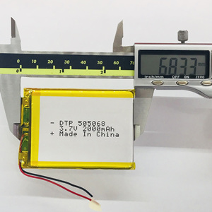 批发<span class=keywords><strong>3</strong></span>.7v 2000mah电池505068锂聚合物Lipo可充电Li离子电池组用于数码相机 - Product Image 2