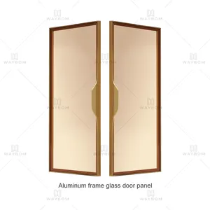 Wine Cabinet Door Panel Material Glass Wardrobe Sliding Runner Manufacturer Made Double Doors Wooden